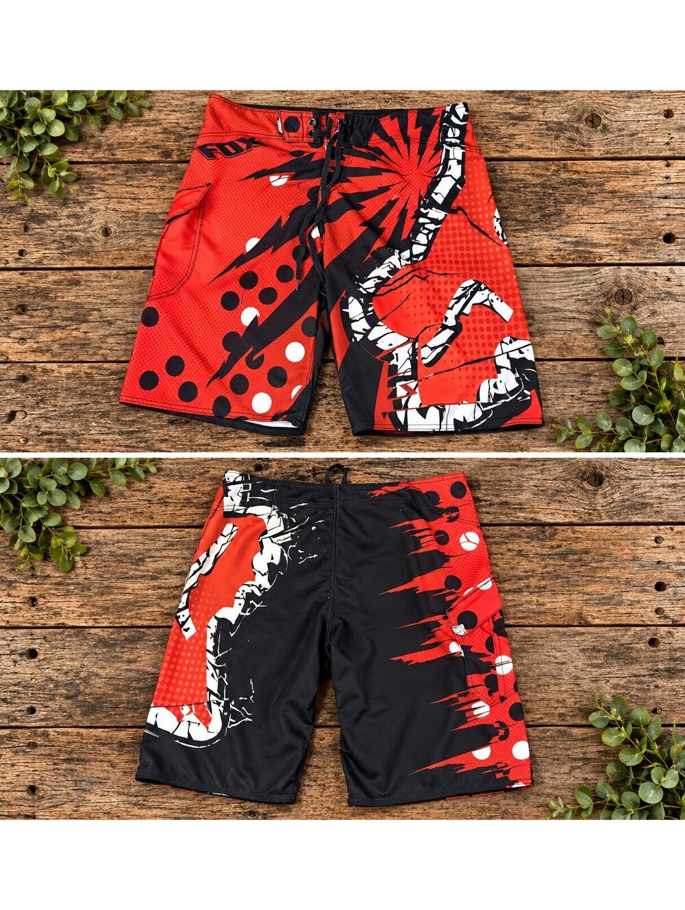 Vintage fox board shorts LG